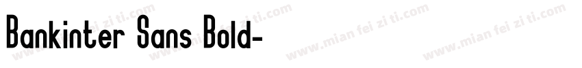Bankinter Sans Bold字体转换